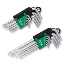 Набор Г-обр. ключей TORX T10-T50 9ед. c отверстием